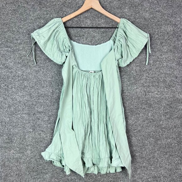 Kimchi Blue Women XS  Claudette Crinkle Babydoll‎ Mini Dress - Picture 5 of 11